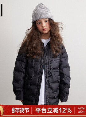 【商场同款】ei童装儿童轻薄款不臃肿羽绒服初冬新款衬衫羽绒