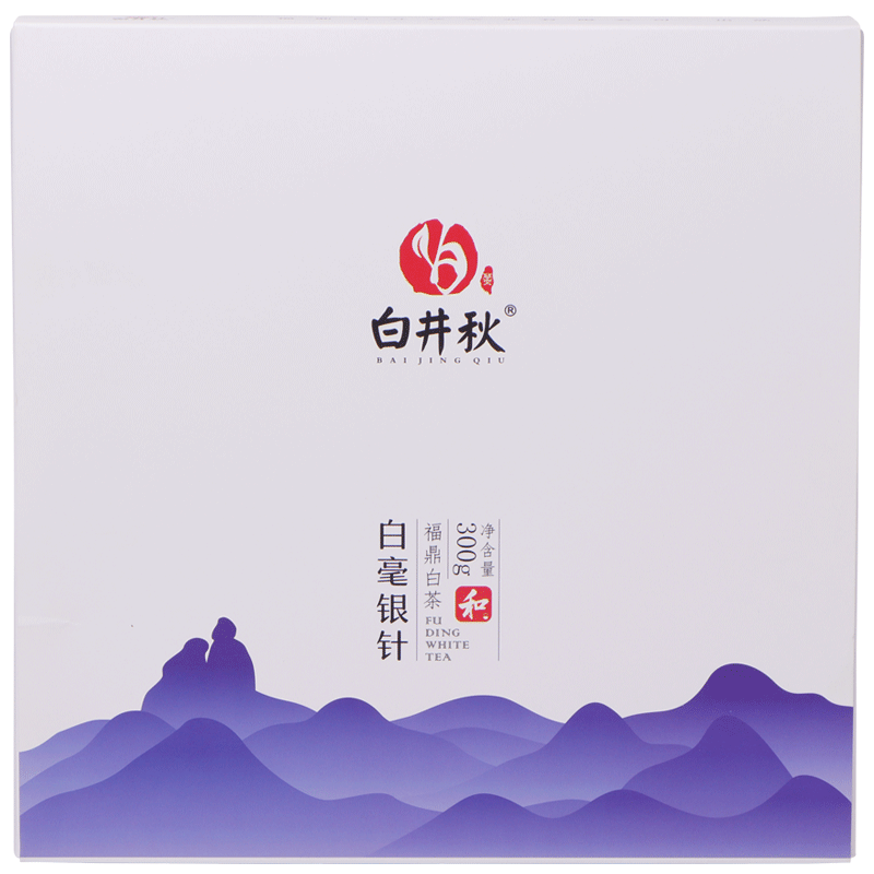 白井秋2019白毫银针茶饼福鼎白茶茶叶礼盒装特级原料新茶春茶300g