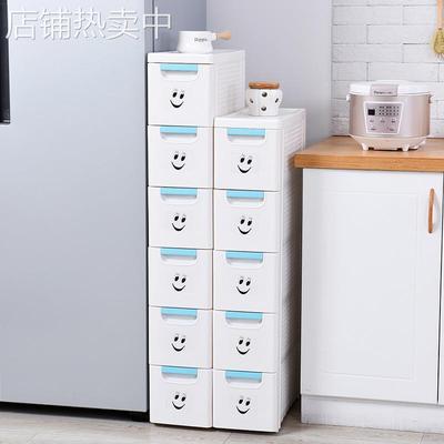 19cm宽夹缝收纳柜抽屉式储物柜厨房缝隙置物架卫生间窄架包邮