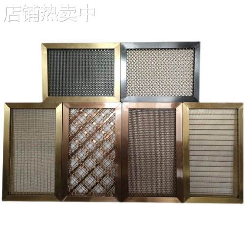 不锈钢轧花网 装饰网围栏网 钢丝平纹编织轧花网加粗防护栏网