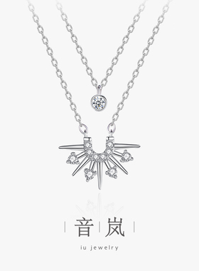 iu音岚女神项链s925纯银项链女式新款轻奢小众颈链送女友毕业礼物