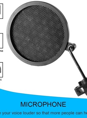 PS 2 Double Layer Studio Microphone Mic Wind Screen   Swive