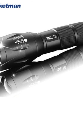 E17 LED Flashlight zoom torch waterproof flashlights XM-L T6