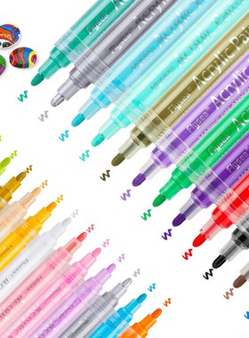 Acrylic Paint Pens Waterproof Acrylic Marker Pens Set, 15/24