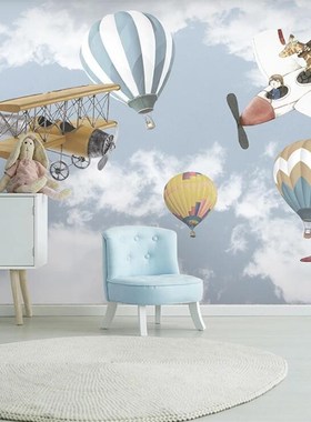 beibehang Custom 3d wallpaper Hand drawn cartoon airplane h