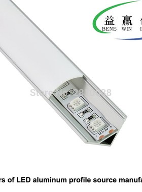 10 Sets/Lot 60 Degree cornered Aluminium led profile AL6063