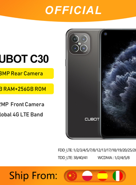 Cubot 8GB Smartphone C30 Global 4G LTE 128/256GB 32MP Selfi