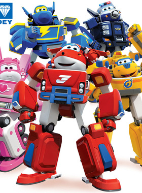 Newest Big Deformation Armor Super wings Rescue Robot Action