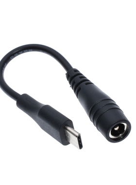 DC5.5 x 2.1 mm Female jack to Type C USB 3.1 Male Plug Micr