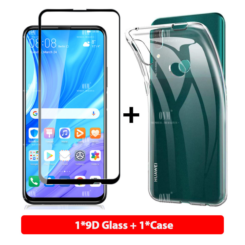 3-in-1 glass   case  huawei y9s y8p y8s y7p y6p y6s y5p 2020