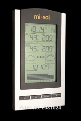 Free Shipping wireless Weather Station with Outdoor Temperat