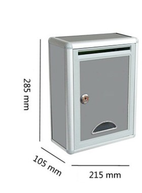 Aluminium Alloy Mailbox Waterproof Post Box for Office Home