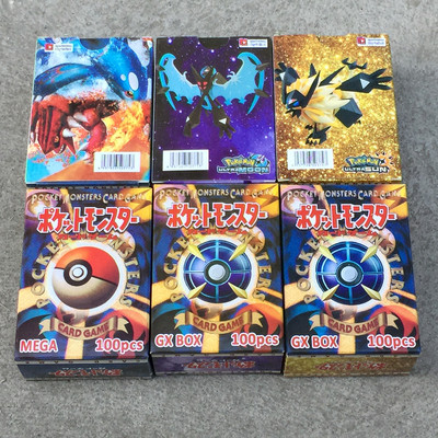 300 Pcs NO Repeat Pokemon Shining Cards GX MEGA Battle Cart