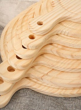 1 Pcs Wooden Pizza Paddle Cheese Serving Tray Plate Cutting