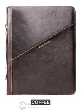 CONTACT'S FAMILY Retro Padfolio Cow Leather Case for iPad Pr