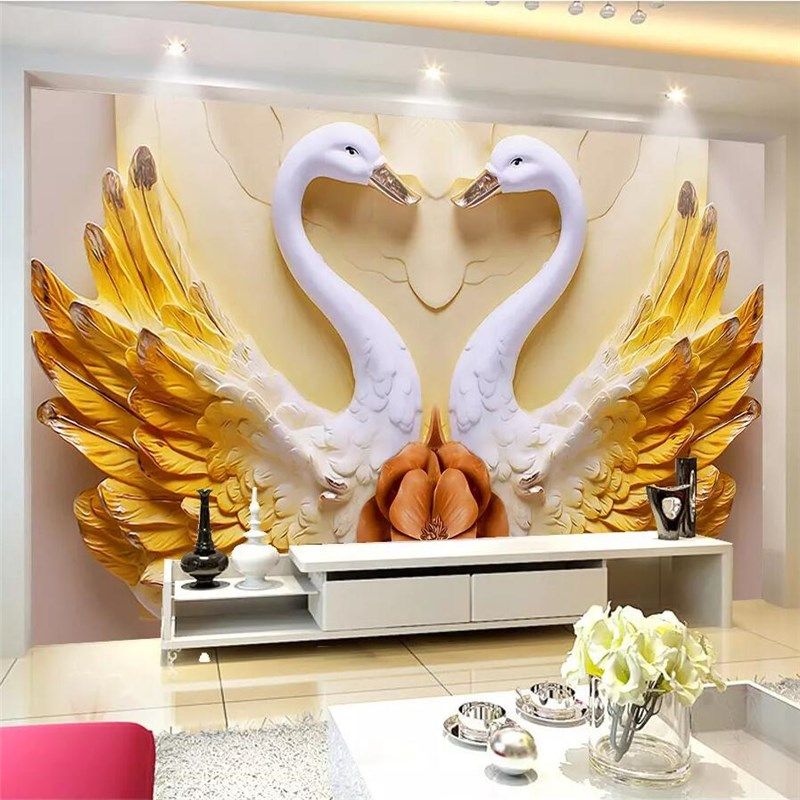 beibehang custom wallpaper 3d mural beautiful love theme we