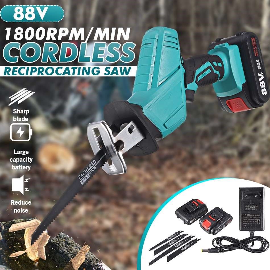 88v lithium battery cordless reciprocating saw kit outdoor