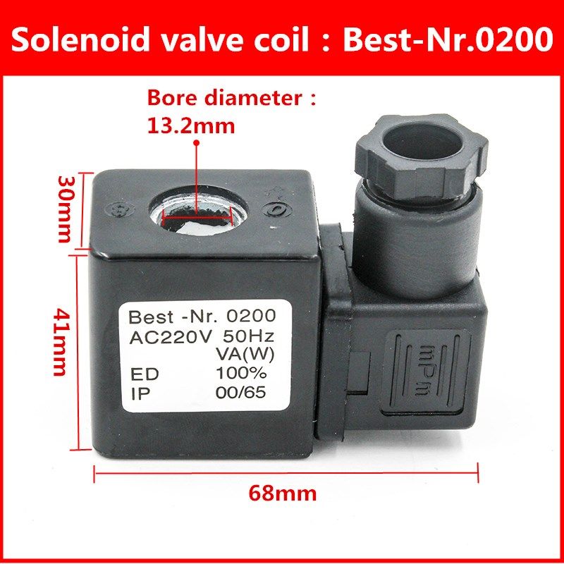 0200 solenoid valve coil ac220v ac110v dc24v dc12v