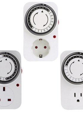 EU/US/UK Plug Socket Mechanical Timer Automatic Power Off H
