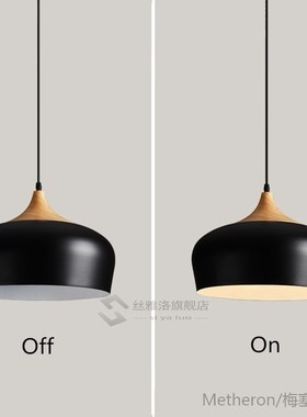 Modern Pendant Lights Bedroom Wood Light Fixtures Kitchen LE