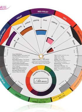 360° Rotates Tattoo Mixing Twelve Color Wheel  Professional