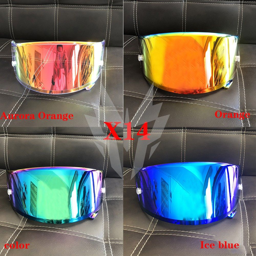 motorcycle helmet anti uv pc visor lens model for shoei x14