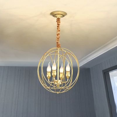 Luxury Led Chandeliers Lighting Gold Vintage Lamp  Kitchen L