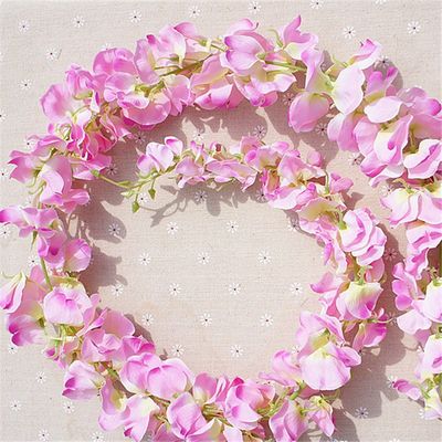 11PCS Artificial Flower Wisteria vine 120cm Single Silk140 F