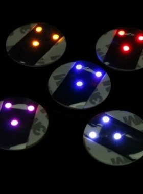 500pcs/lot Luminous Flash Bottle Cup Mat Coaster Home Party