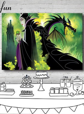 Sensfun Movie Maleficent Party Backdrops For Photo Studio D