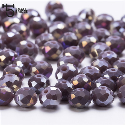 4 6 8mm Czech Loose Rondelle Crystal Beads  Jewelry Making D