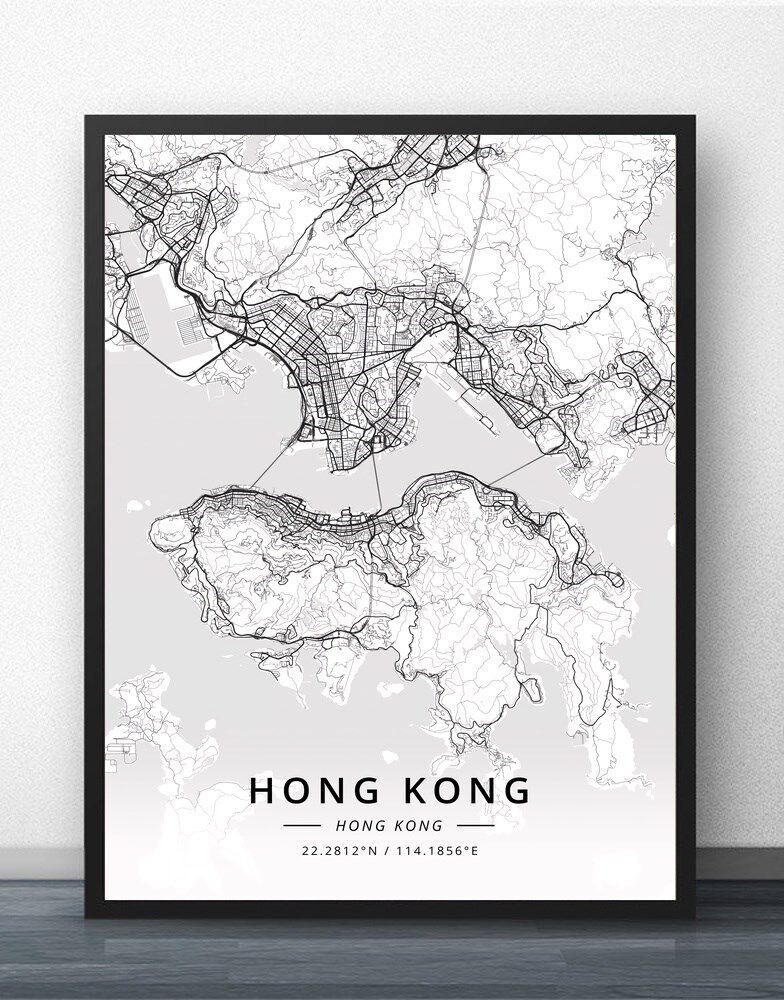 hong kong map post