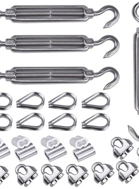 4 Pack 1/8 Inch Cable Railing Kit Included Stainless Steel H