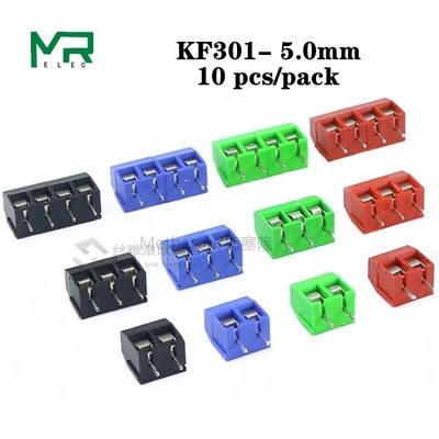 10 PCS KF301- 2P screw 5.0mm terminal block 2 Pin 3 Pin Spli