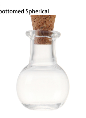 5pcs/pack Mini Glass Cork Bottles Empty Sample Jars Wishing