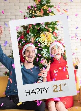 18th/21th/30th Years Old Black Gold Birthday Party Photo Bo