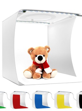 Upgrade 2 LED Panels Folding Photo Studio Lightbox Portable