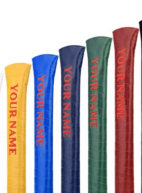 Custom Made Golf Alignment Stick Covers Customized Crocodile