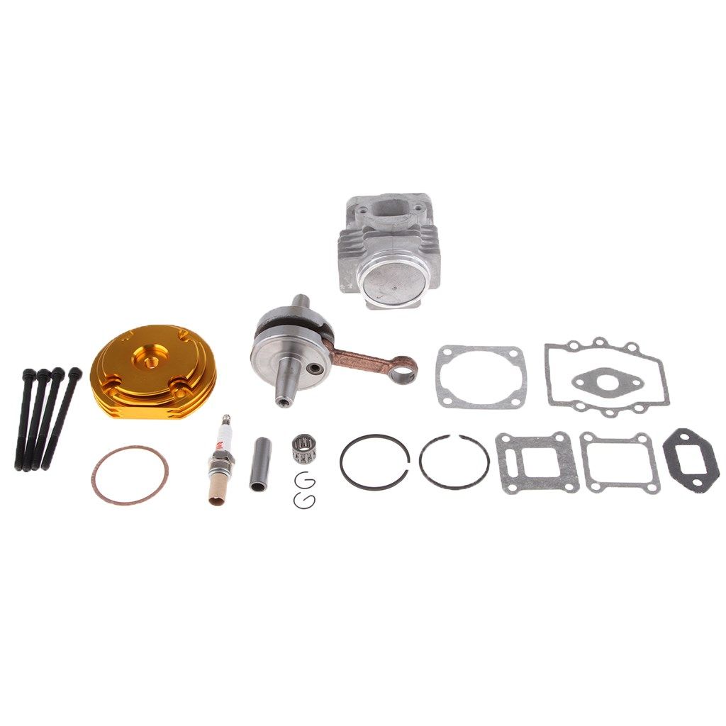 44mm big bore top end cylinder rebuild kit piston for 49cc 2