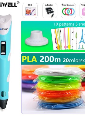 myriwell 3d pen display pen with free pla 1.75mm filament a