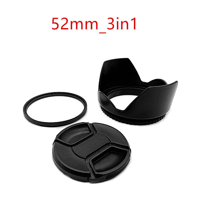 52mm lens hood cap uv filter for nikon d50 d40 d40x 18 55mm