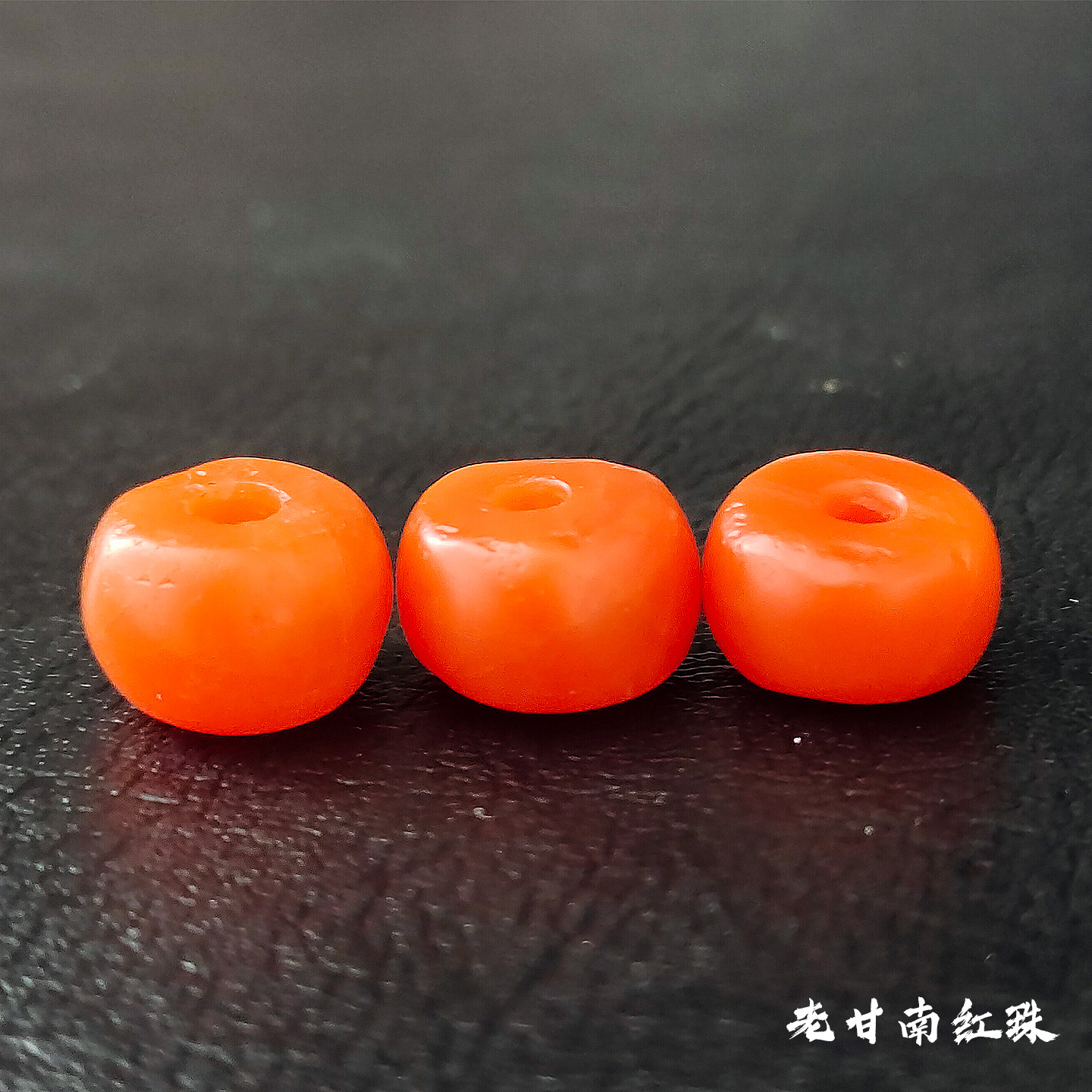 藏传回流天然原矿老甘南红单株精品老型直切满色满肉文玩手串配珠