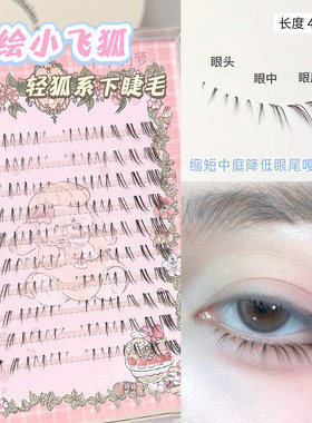 手绘小飞狐！狐系下睫毛拉长眼尾