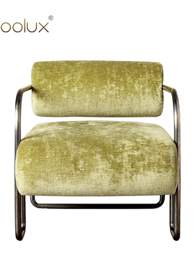 Sfoolux北欧轻奢咖啡厅懒人铁艺单人位沙发椅  Ardent/炽热的沙发