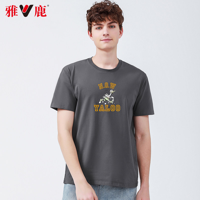 Yalu man Short sleeved T-shirt Easy printing half sleeve Chaopai ins Trend Simplicity T-shirts printing Base coatin the Men's clothing, T-shirt  category - from Buy2taobao.com to provide professional Taobao agent buy service
