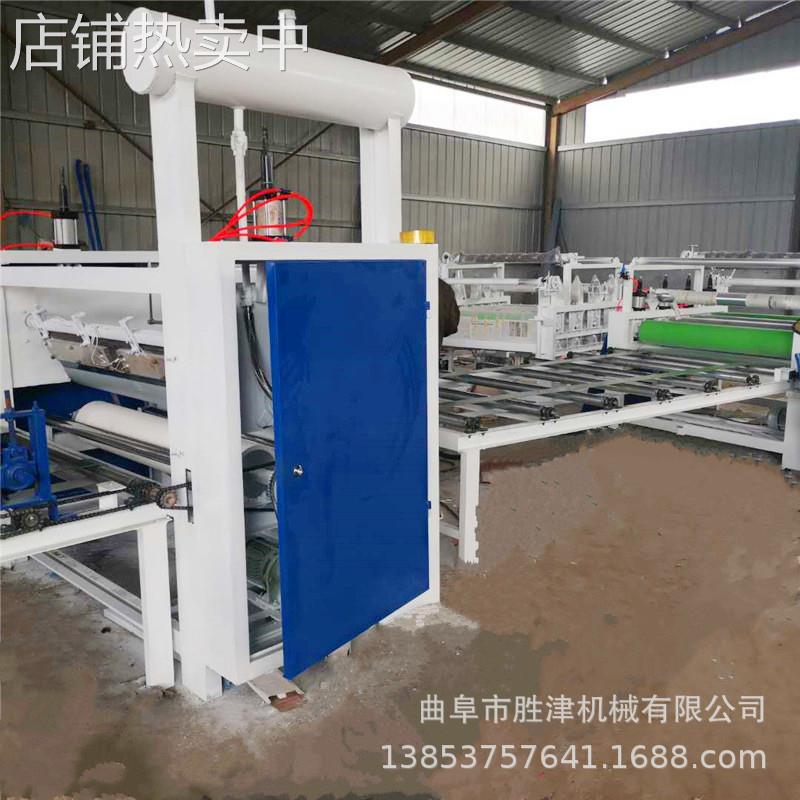 自带胶pet膜生产光家具板贴面机 亮光亚光三胺家具板覆膜机价格