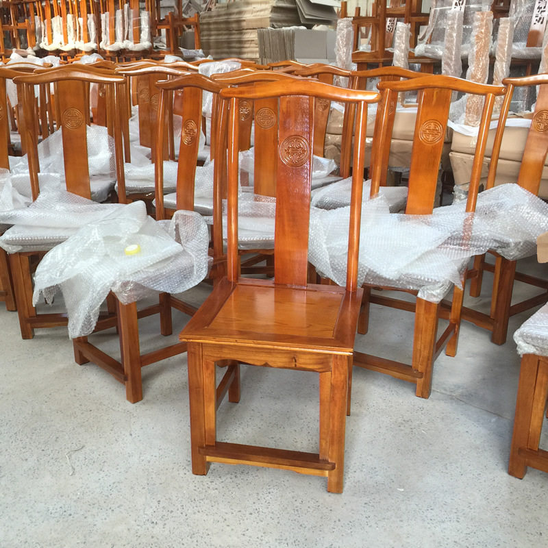 明清仿古老榆木官帽餐桌椅酒店餐厅饭店椅子仿古家具厂家直销