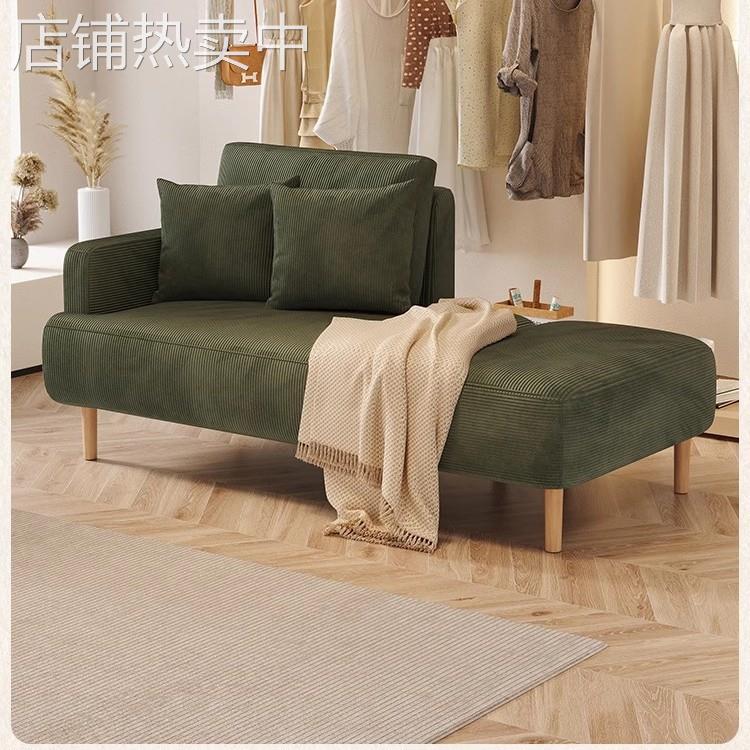 复古布艺沙发小户型民宿客厅沙发组合欧式服装店院休息区沙发