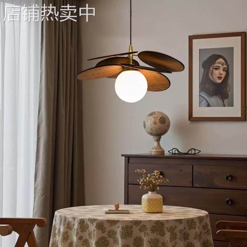 藤编吸顶灯卧室灯法式复古中古书房灯日式餐桌餐厅阳台装饰灯,家装灯饰光源,客厅吸顶灯,淘宝优惠券,粉丝福利购,淘宝优惠卷