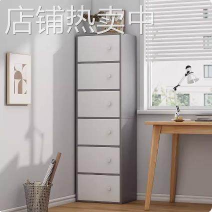 书柜置物架落地书桌旁防尘书架客厅带门家用收纳柜子置物柜储物柜